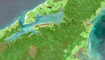 Sentinel-2 true colour over Whanganui Inlet